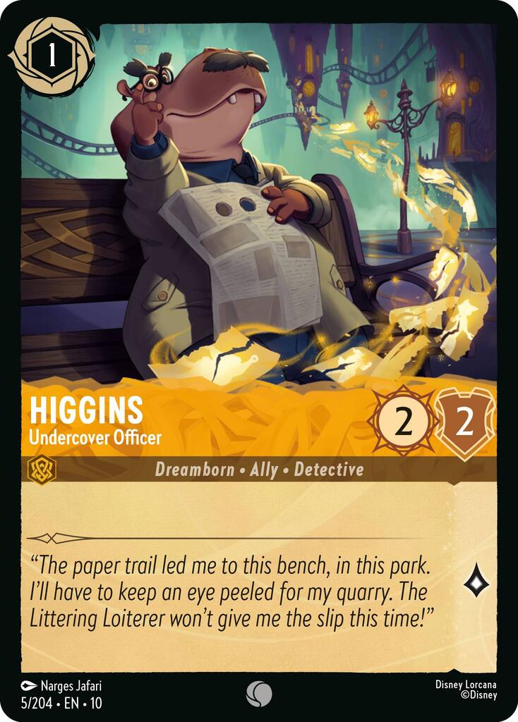 Higgins - Undercover Officer (5/204) [Whispers in the Well] - Destination Retro