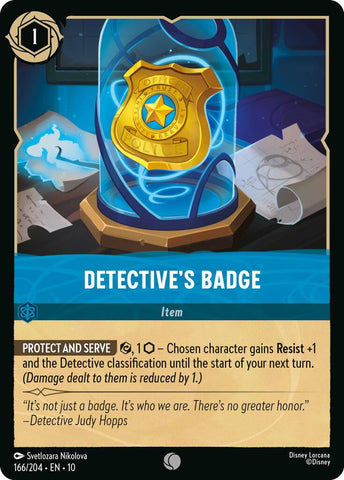 Detective's Badge (166/204) [Whispers in the Well] - Destination Retro