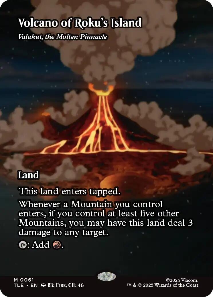 Volcano of Roku's Island - Valakut, the Molten Pinnacle [Avatar: The Last Airbender: Eternal-Legal] - Destination Retro