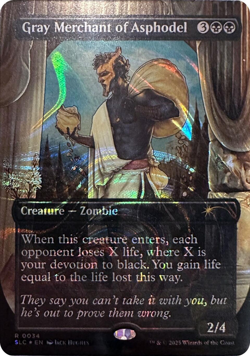 Gray Merchant of Asphodel (Halo Foil) [Secret Lair Countdown Kit] - Destination Retro