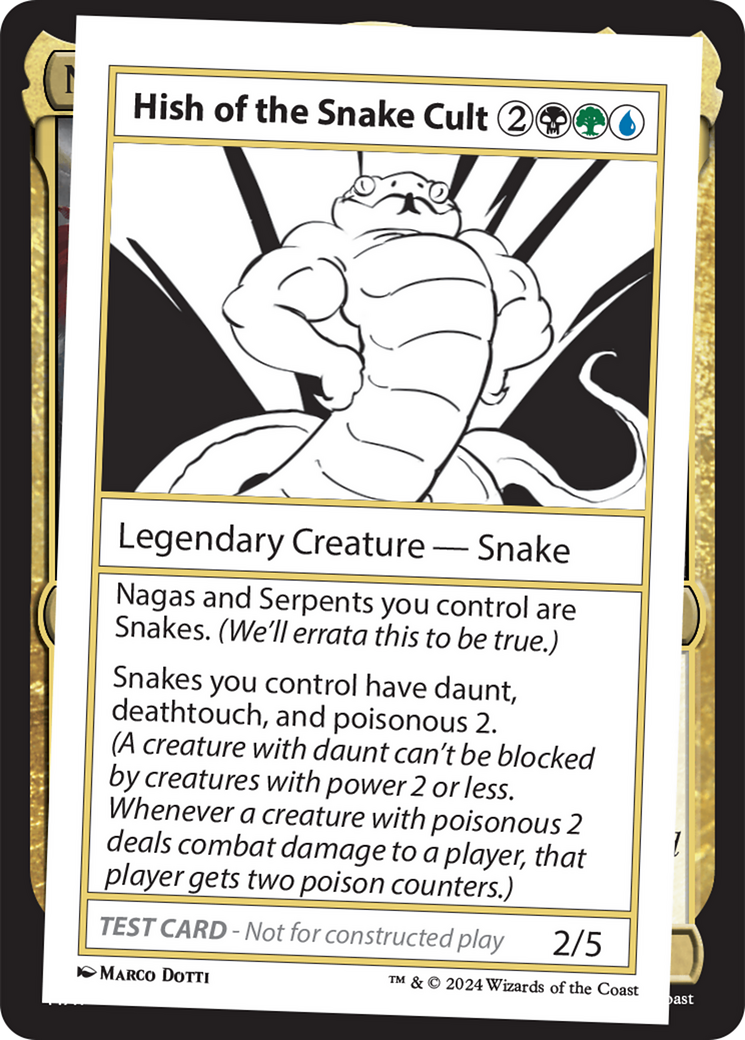 Hish of the Snake Cult [Mystery Booster 2 Playtest Cards] - Destination Retro