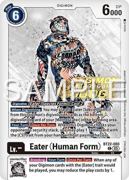 Eater [BT22-080] (Human Form) (Judge Pack 2025 Wave 2) [Cyber Eden] - Destination Retro