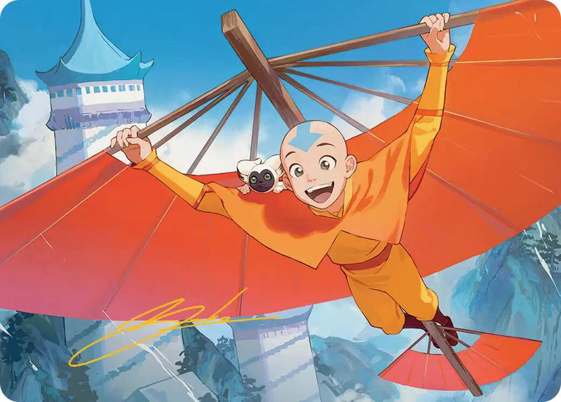 Aang, the Last Airbender Art Card (Gold-Stamped Signature) [Avatar: The Last Airbender Art Series] - Destination Retro