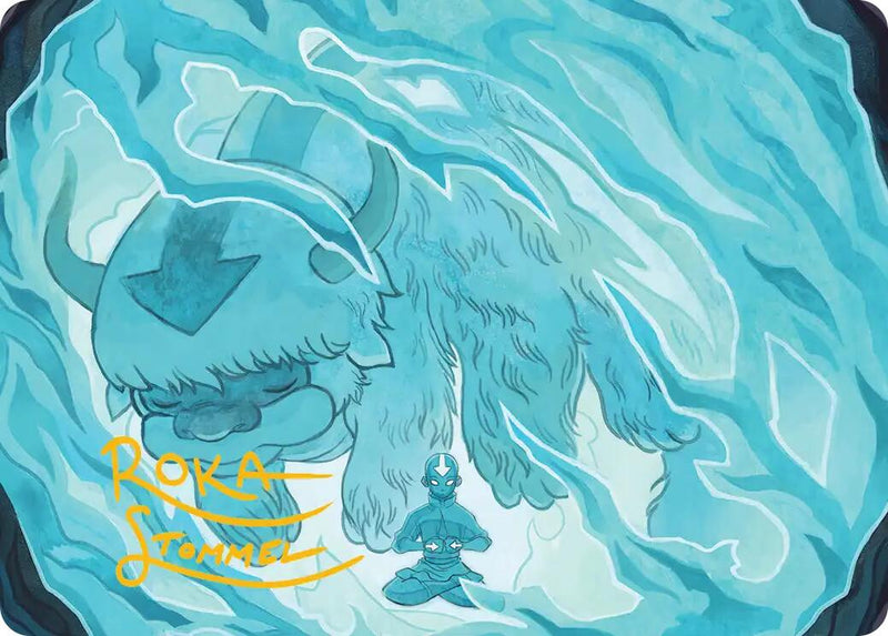 Aang's Iceberg 2 Art Card (Gold-Stamped Signature) [Avatar: The Last Airbender Art Series] - Destination Retro