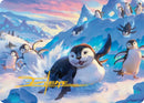 Otter-Penguin Art Card (Gold-Stamped Signature) [Avatar: The Last Airbender Art Series] - Destination Retro