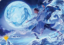 Waterbender Ascension Art Card (Gold-Stamped Planeswalker Symbol) [Avatar: The Last Airbender Art Series] - Destination Retro