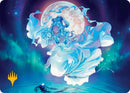 Yue, the Moon Spirit Art Card (Gold-Stamped Planeswalker Symbol) [Avatar: The Last Airbender Art Series] - Destination Retro