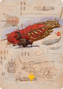 Phoenix Fleet Airship Art Card (Gold-Stamped Planeswalker Symbol) [Avatar: The Last Airbender Art Series] - Destination Retro
