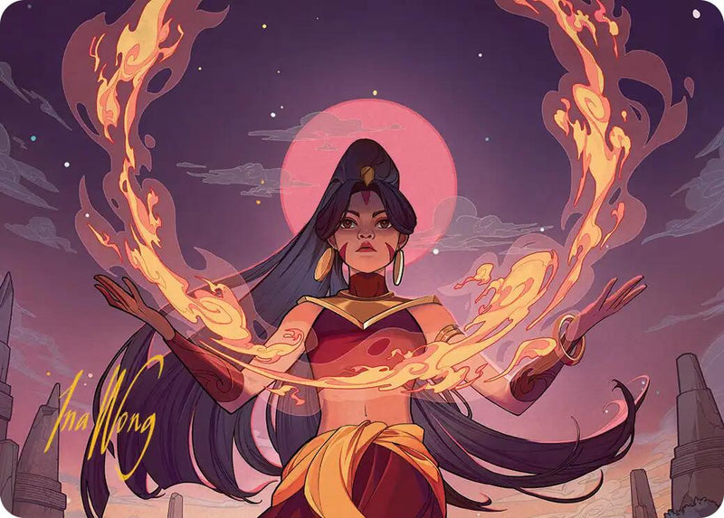 Firebending Student Art Card (Gold-Stamped Signature) [Avatar: The Last Airbender Art Series] - Destination Retro
