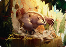 Badgermole Art Card (Gold-Stamped Signature) [Avatar: The Last Airbender Art Series] - Destination Retro