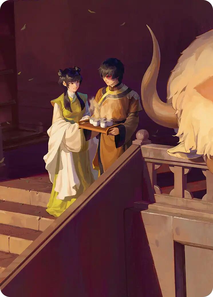 Mai and Zuko Art Card [Avatar: The Last Airbender Art Series] - Destination Retro