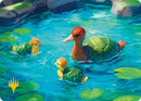 Turtle-Duck Art Card (Gold-Stamped Planeswalker Symbol) [Avatar: The Last Airbender Art Series] - Destination Retro