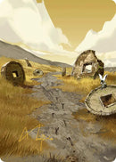 Plains Art Card (Gold-Stamped Signature) [Avatar: The Last Airbender Art Series] - Destination Retro