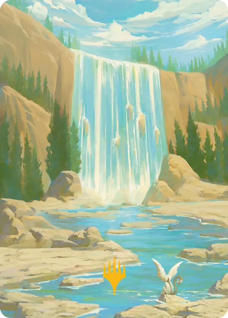 Island Art Card (Gold-Stamped Signature) [Avatar: The Last Airbender Art Series] - Destination Retro