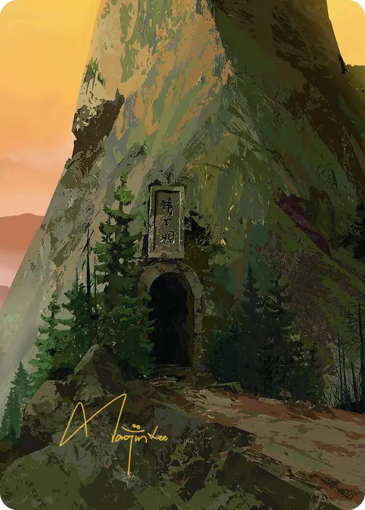 Mountain Art Card (Gold-Stamped Signature) [Avatar: The Last Airbender Art Series] - Destination Retro