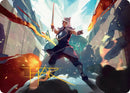Sokka, Tenacious Tactician Art Card (Gold-Stamped Signature) [Avatar: The Last Airbender Art Series] - Destination Retro