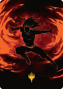 Ozai, the Phoenix King Art Card (Gold-Stamped Planeswalker Symbol) [Avatar: The Last Airbender Art Series] - Destination Retro