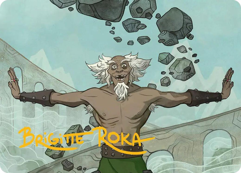 Bumi, Unleashed Art Card (Gold-Stamped Signature) [Avatar: The Last Airbender Art Series] - Destination Retro