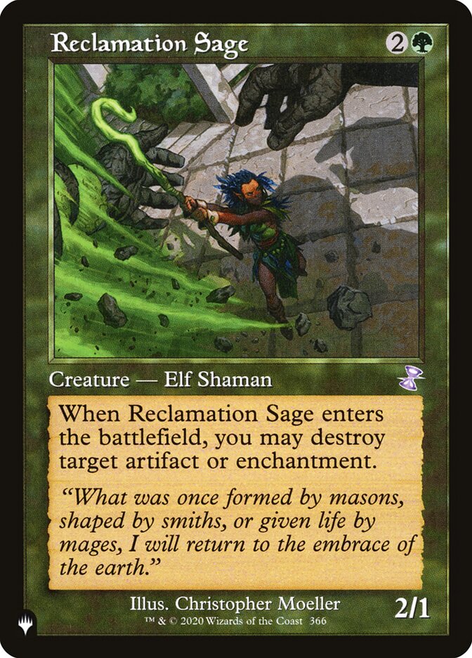 Reclamation Sage [The List] - Destination Retro