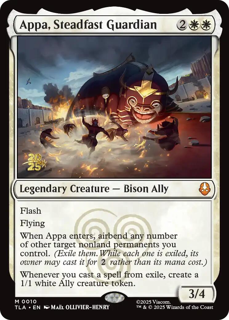 Appa, Steadfast Guardian [Avatar: The Last Airbender Prerelease Cards] - Destination Retro