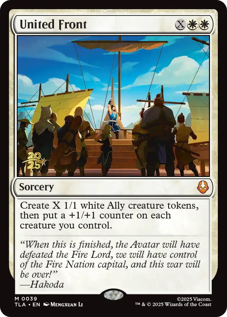 United Front [Avatar: The Last Airbender Prerelease Cards] - Destination Retro