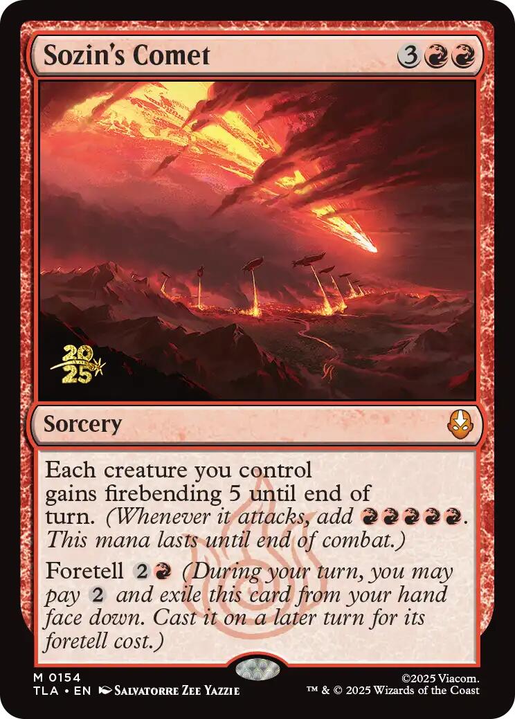 Sozin's Comet [Avatar: The Last Airbender Prerelease Cards] - Destination Retro