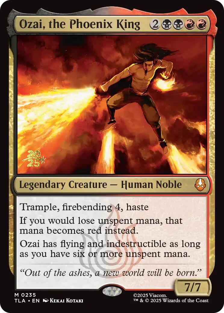 Ozai, the Phoenix King [Avatar: The Last Airbender Prerelease Cards] - Destination Retro