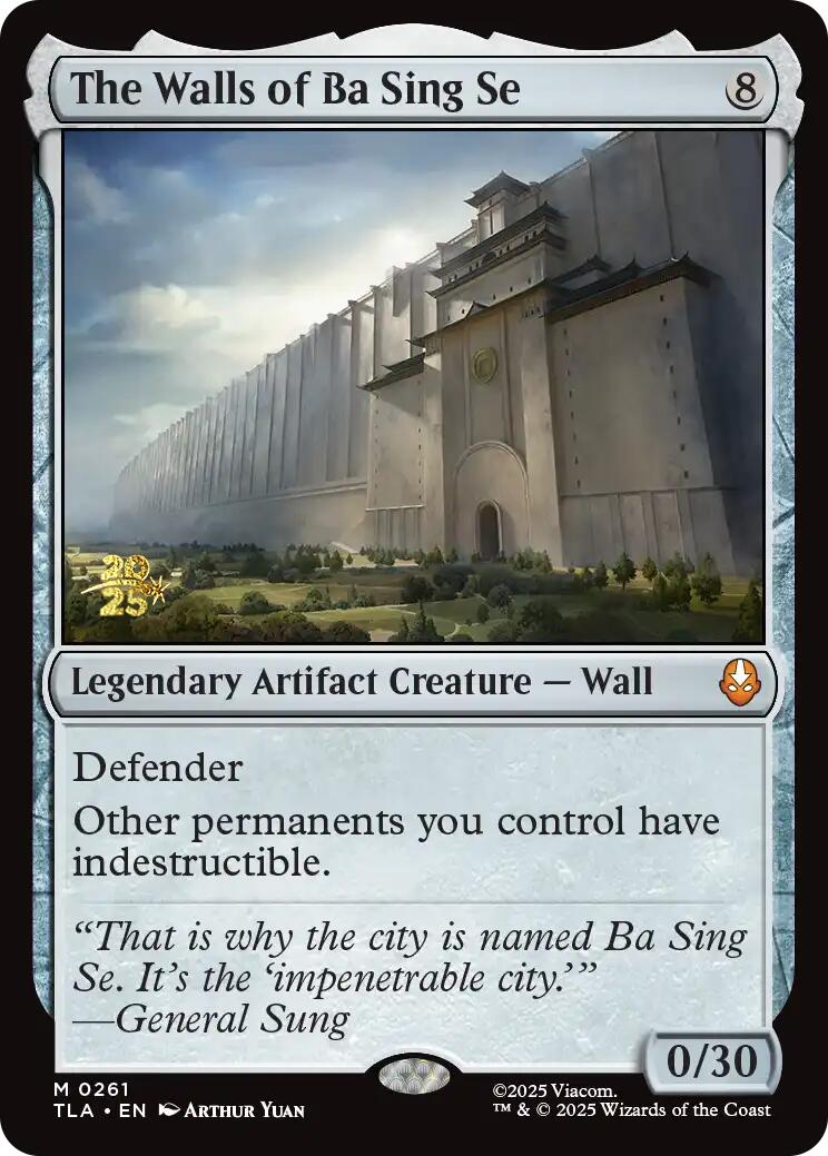 The Walls of Ba Sing Se [Avatar: The Last Airbender Prerelease Cards] - Destination Retro