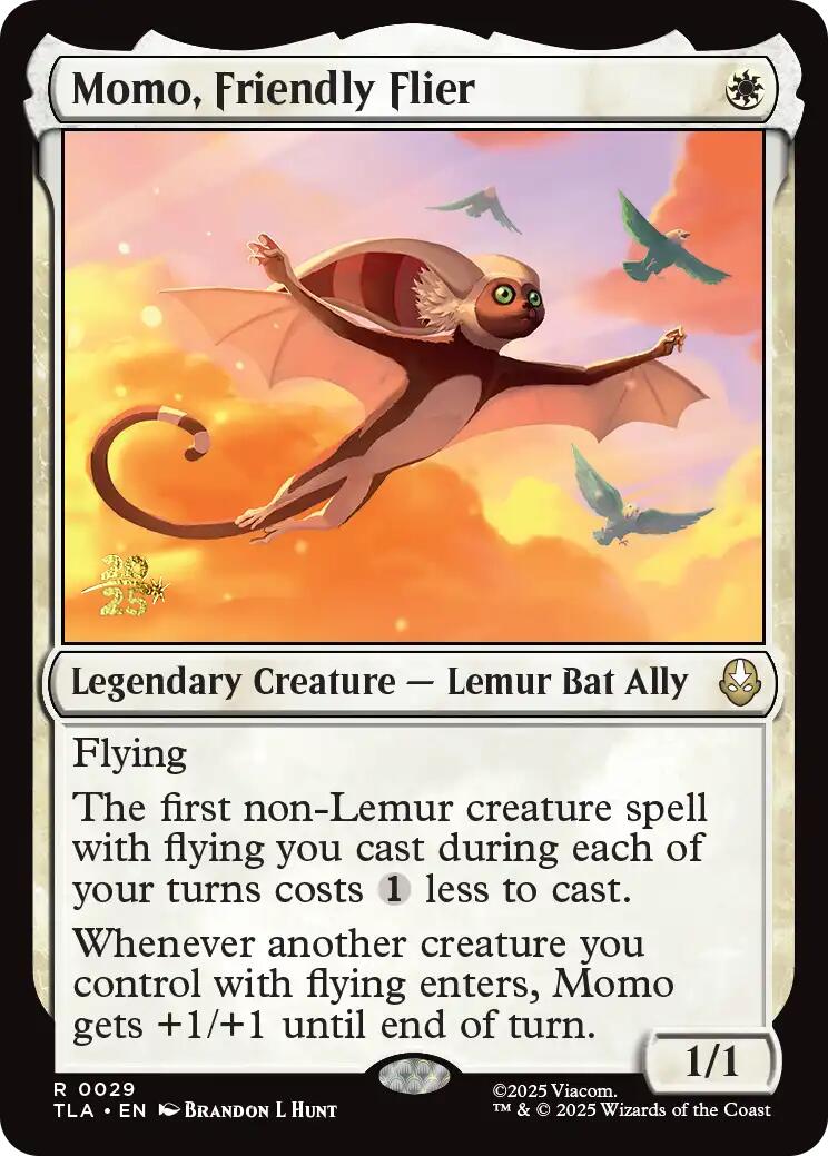 Momo, Friendly Flier [Avatar: The Last Airbender Prerelease Cards] - Destination Retro