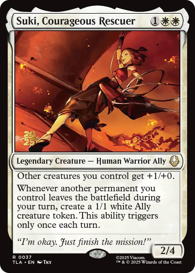 Suki, Courageous Rescuer [Avatar: The Last Airbender Prerelease Cards] - Destination Retro