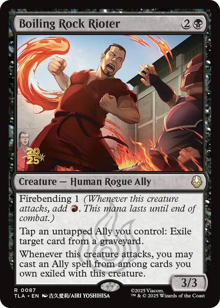 Boiling Rock Rioter [Avatar: The Last Airbender Prerelease Cards] - Destination Retro
