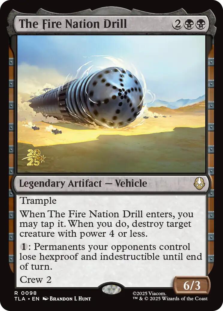 The Fire Nation Drill [Avatar: The Last Airbender Prerelease Cards] - Destination Retro