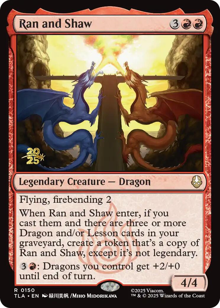 Ran and Shaw [Avatar: The Last Airbender Prerelease Cards] - Destination Retro