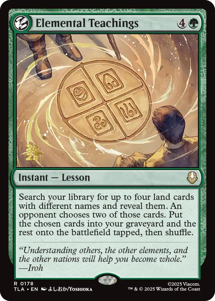 Elemental Teachings [Avatar: The Last Airbender Prerelease Cards] - Destination Retro