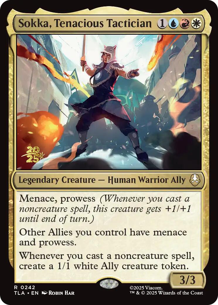 Sokka, Tenacious Tactician [Avatar: The Last Airbender Prerelease Cards] - Destination Retro