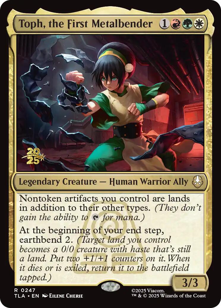 Toph, the First Metalbender [Avatar: The Last Airbender Prerelease Cards] - Destination Retro