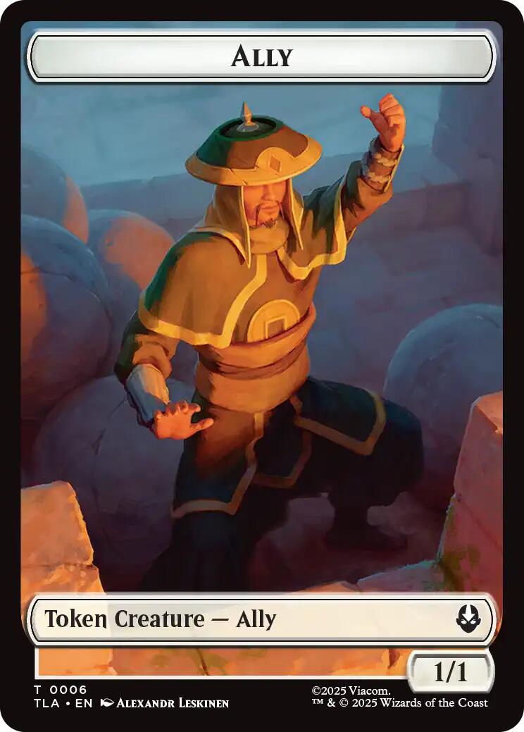 Ally (0006) // Clue (0017) Double-Sided Token [Avatar: The Last Airbender Tokens] - Destination Retro
