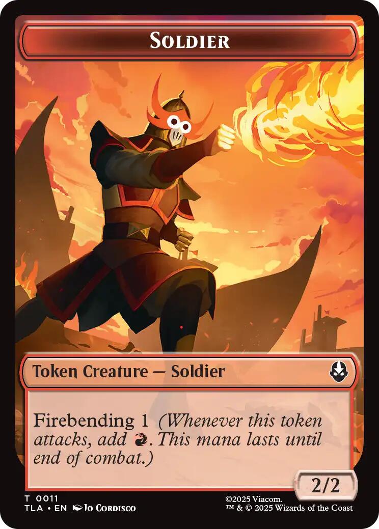 Ballistic Boulder // Soldier (0011) Double-Sided Token [Avatar: The Last Airbender Tokens] - Destination Retro