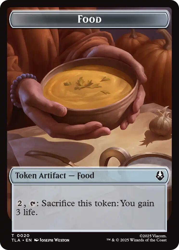 Bear // Food (0020) Double-Sided Token [Avatar: The Last Airbender Tokens] - Destination Retro