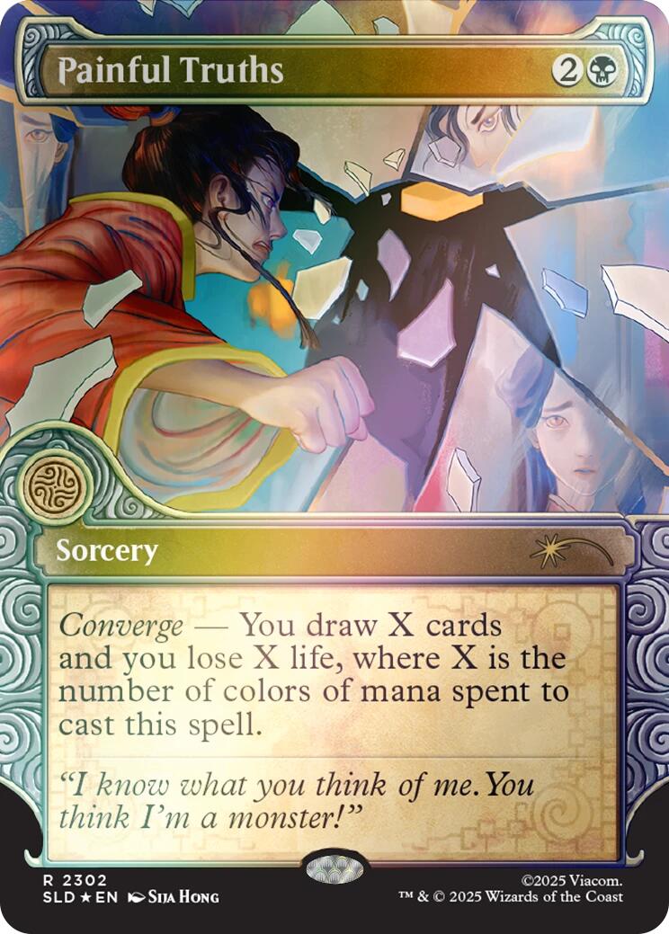 Painful Truths (Rainbow Foil) [Secret Lair Drop Series] - Destination Retro