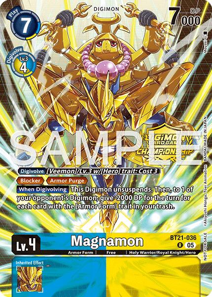 Magnamon [BT21-036] (Championship 25-26 Season 2 Tamers Pack) [World Convergence] - Destination Retro