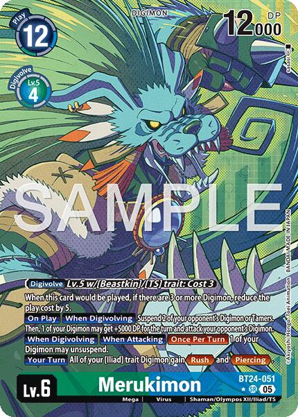 Merukimon [BT24-051] (Alternate Art) [Time Stranger] - Destination Retro