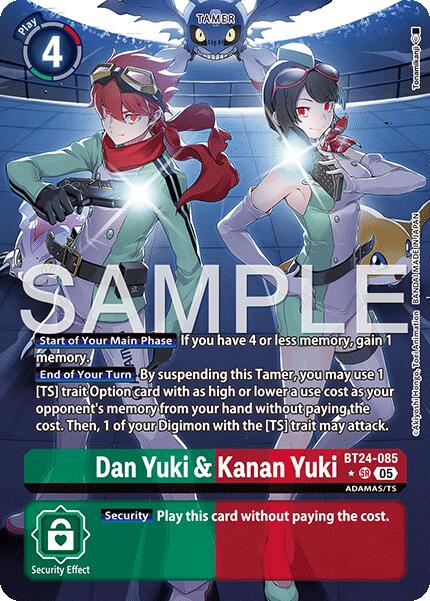 Dan Yuki & Kanan Yuki [BT24-085] (Alternate Art) [Time Stranger] - Destination Retro