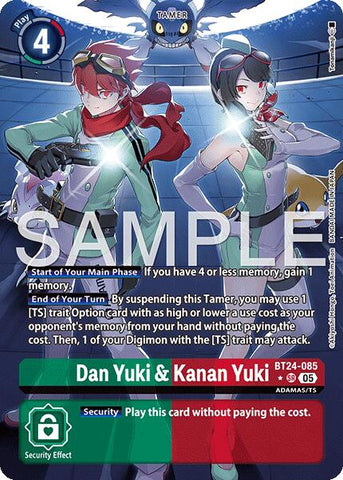 Dan Yuki & Kanan Yuki [BT24-085] (Alternate Art) [Time Stranger] - Destination Retro