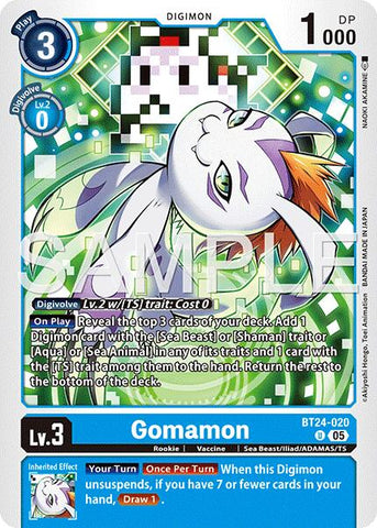 Gomamon [BT24-020] [Time Stranger] - Destination Retro