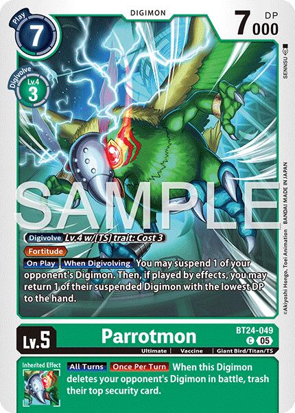 Parrotmon [BT24-049] [Time Stranger] - Destination Retro