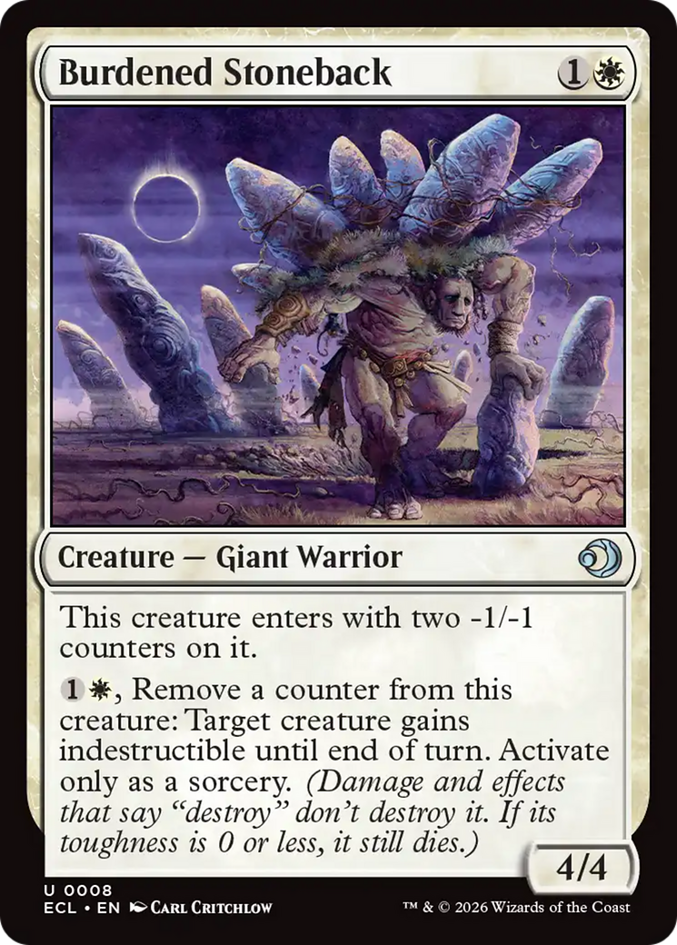Burdened Stoneback [Lorwyn Eclipsed] - Destination Retro