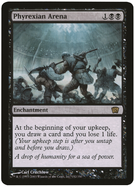 Phyrexian Arena (Oversized) [Eighth Edition Box Topper] - Destination Retro