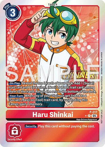 Haru Shinkai [P-217] (Official Store Tournament 2026 Vol. 1 Winner) [Promotional Cards] - Destination Retro