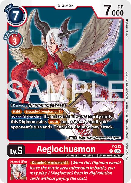 Aegiochusmon [P-213] (Official Store Tournament 2026 Vol. 1) [Promotional Cards] - Destination Retro